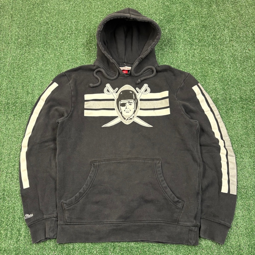 Vintage 2000's Mitchell & Ness NFL Raiders Hoodie